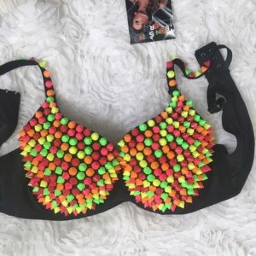 Neon Spike Bra